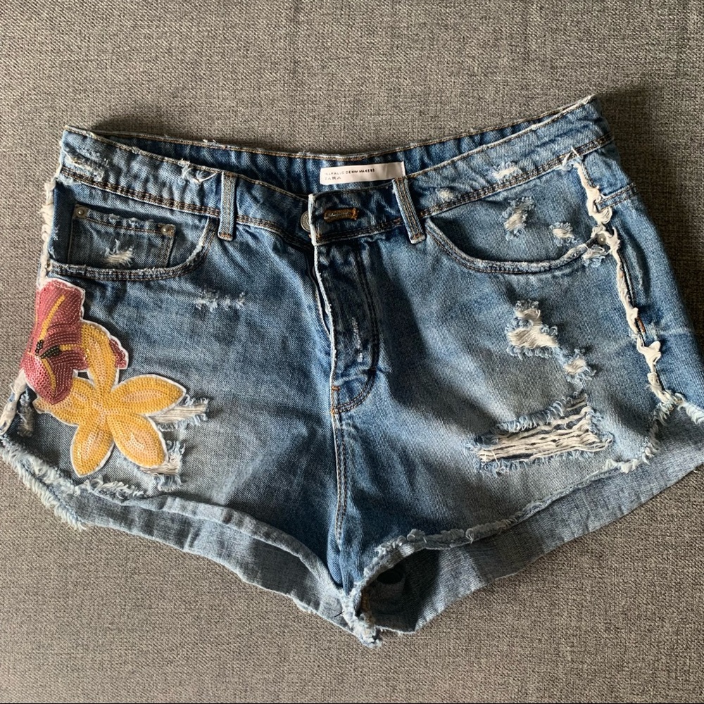 Zara sequenced Mini shorts